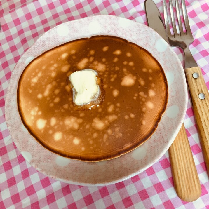 モチモチ！強力粉で作る甘さ控えめパンケーキ